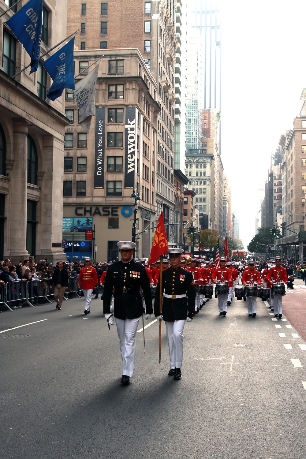 Marines March in 2019 Veteran's Day Parade