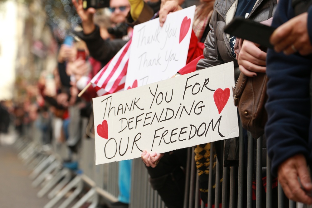 Marines March in 2019 Veteran's Day Parade