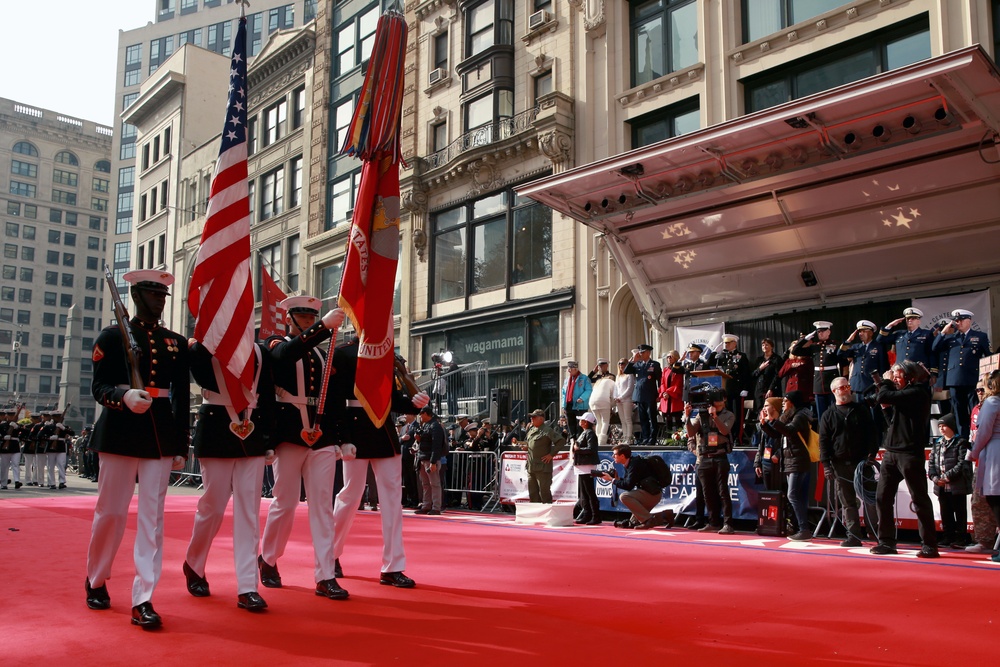 Marines March in 2019 Veteran's Day Parade