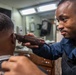 Sailor Cuts Hair Aboard USS Harpers Ferry