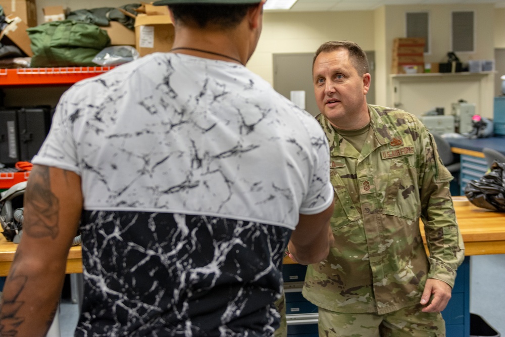 Jacksonville Jaguars players visit the 125th Fighter Wing