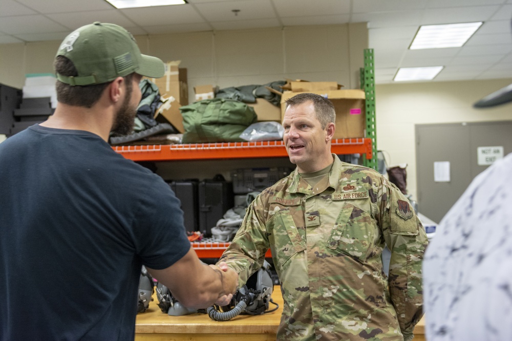 Jacksonville Jaguars players visit the 125th Fighter Wing