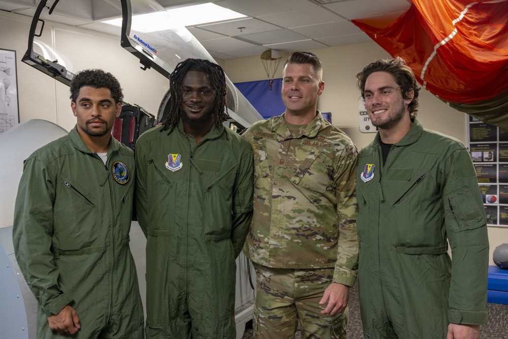 Jacksonville Jaguars players visit the 125th Fighter Wing