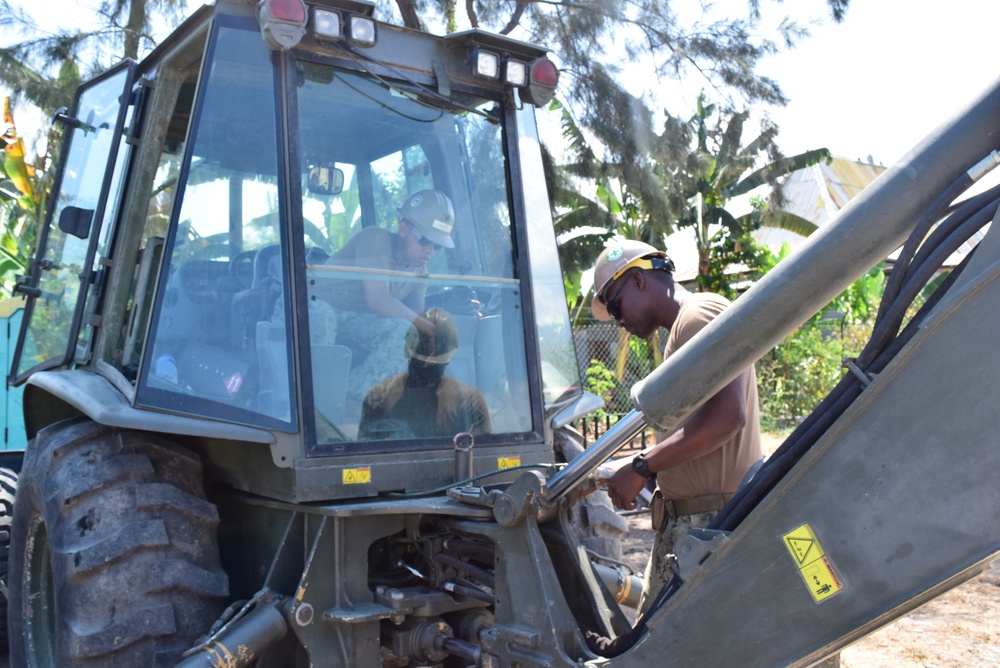 NMCB-5’s Detail Timor-Leste start construction on the Liquica Three-Room Schoolhouse.