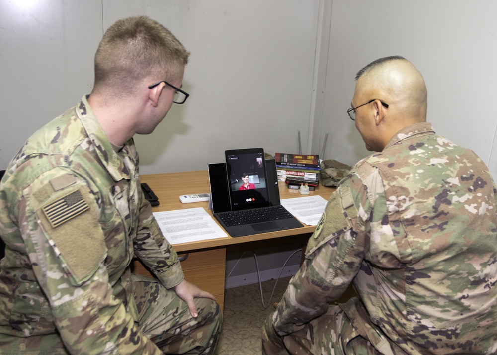Citizen Soldiers connect with hometown while deployed
