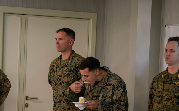 NATO Alliance GD Surveillance Force Celebrates 244th Marine Corps Birthday