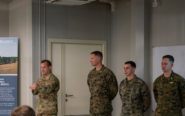 NATO Alliance GD Surveillance Force Celebrates 244th Marine Corps Birthday