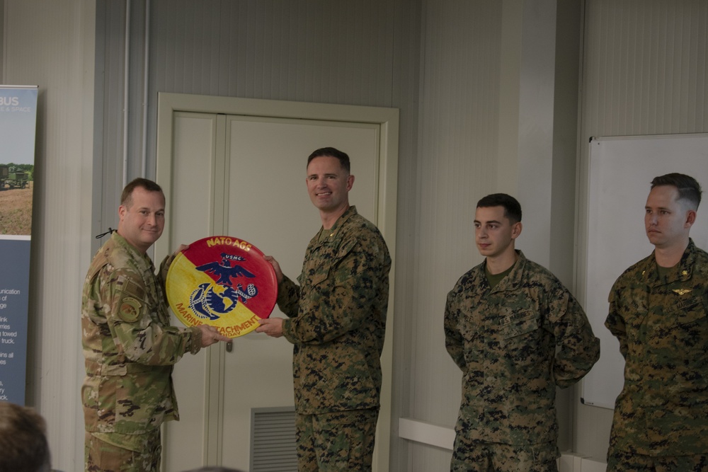 NATO Alliance GD Surveillance Force Celebrates 244th Marine Corps Birthday