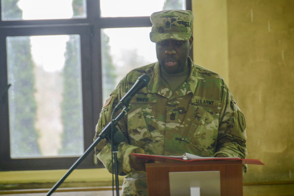 1st Infantry Division (Forward) welcomes new Sgt. Maj.