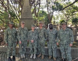 IWTS Yokosuka Sailors Help Beautify Yokohama Foreign General Cemetery