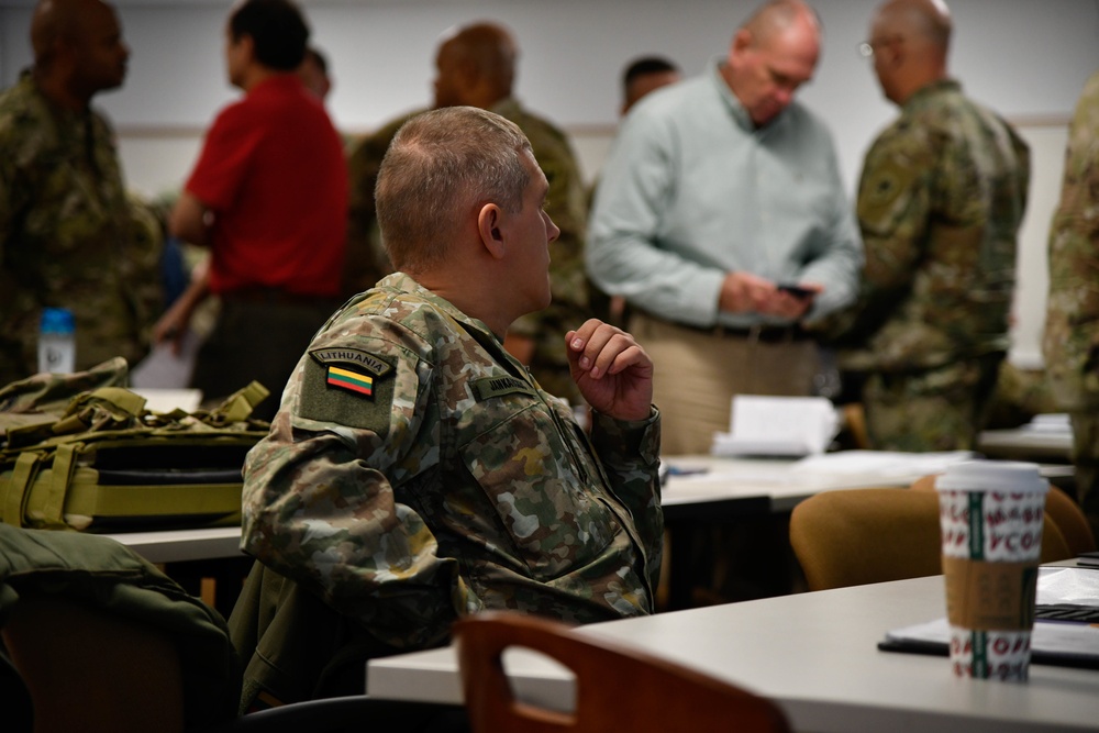 Lithuani joins Michigan National Guardsmen in planning Northern Strike 20