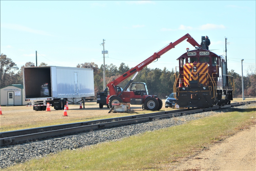 Maintenance personnel repair Fort McCoy locomotive, return it to service in time for rail offload