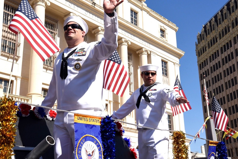 Local Recruiters represent America's Navy at Annual Veterans Day Parade