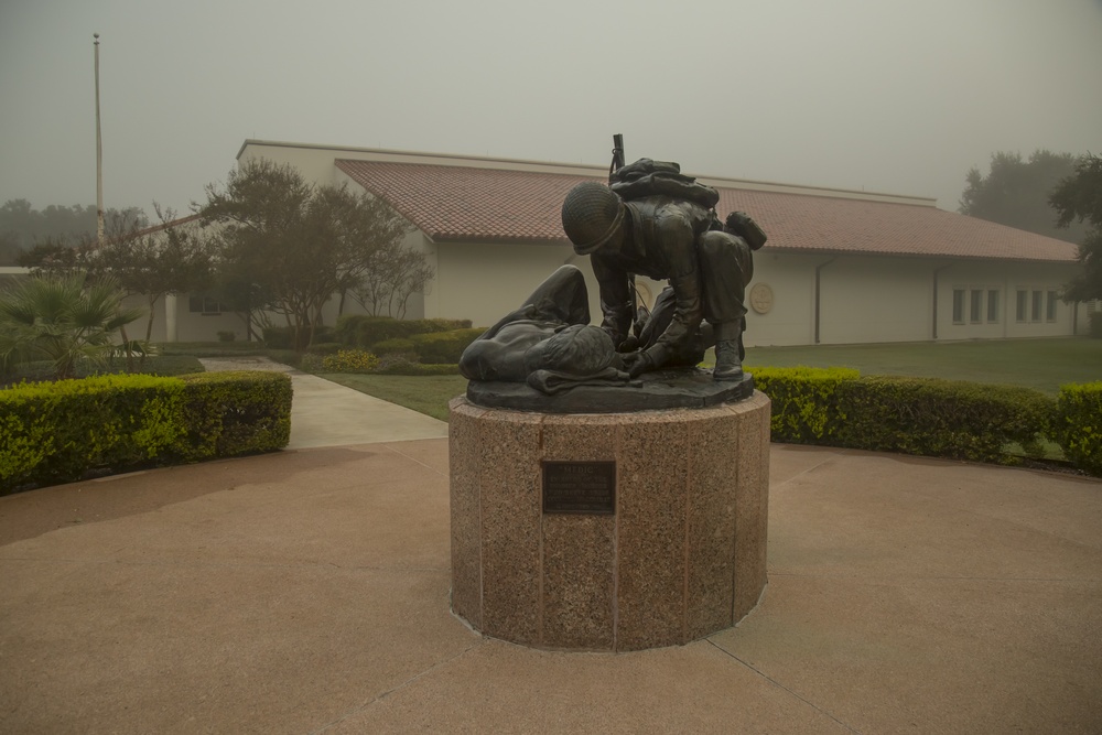 AMEDD Museum - Early morning fog