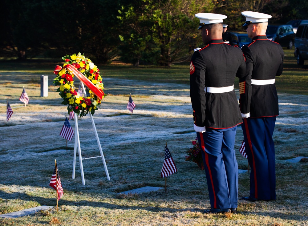 Birthday Wreath Laying for Sergeant Major of The Marine Corps Thomas J. McHugh