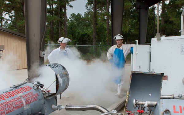 23d LRS Airmen test LOX purity