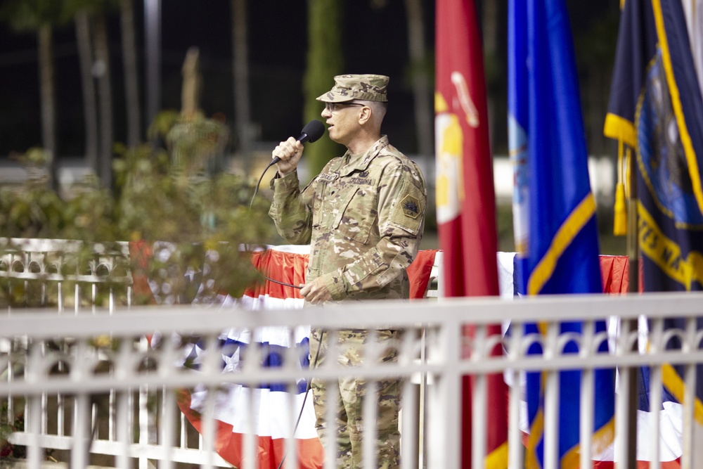 Soldiers participate in Honoring Our Veterans Night at the Races