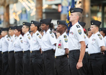 Cadets march in Palm Springs Veterans Day Parade