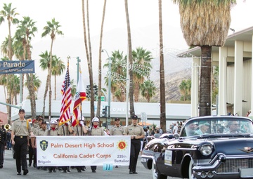 Cadets march in Palm Springs Veterans Day Parade