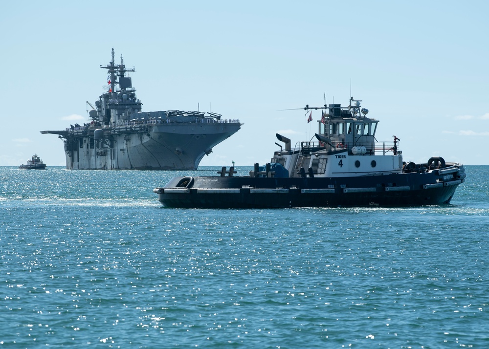 USS Boxer Arrives In Pearl Harbor