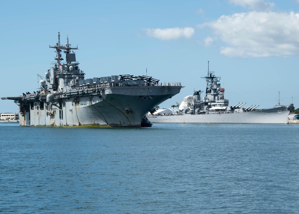 USS Boxer Arrives In Pearl Harbor