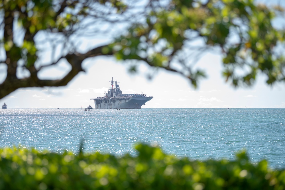 USS Boxer Arrives In Pearl Harbor