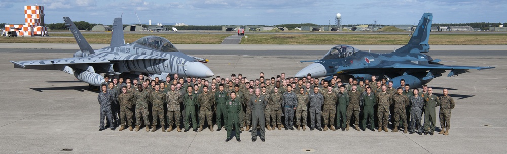 Side by Side | VMFA-224 Marines stand with Japan Air Self Defense Force