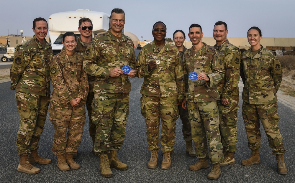 Lt. Gen. Guastella goes into Airmen’s workplaces, recognizes top performers