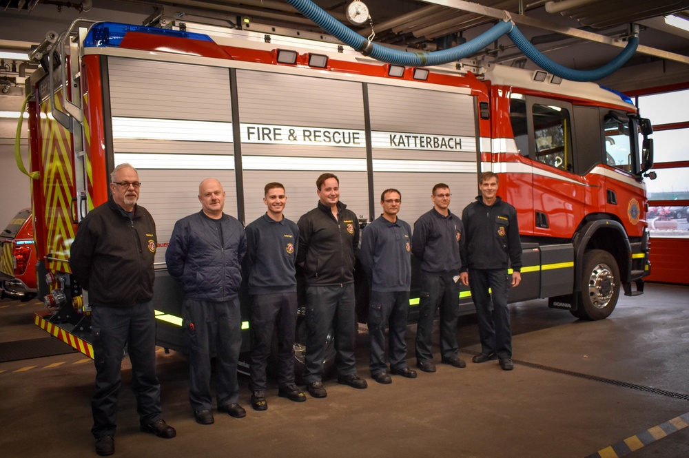 USAG Ansbach Directorate of Emergency Services provided support to off-post firefighters