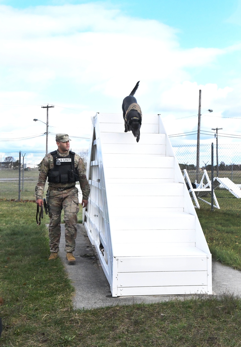 Military Working Dog Teams at Fort Drum certify for mission readiness