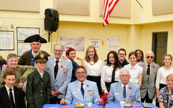 West Point Middle School honors veterans with WWII-themed play