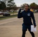 USAF First Sergeant Academy instructor cheers on students.