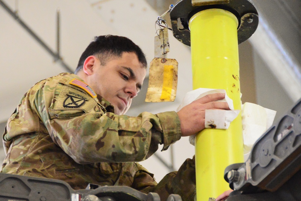 AH-64 Apache Helicopter Phase Maintenance Inspection