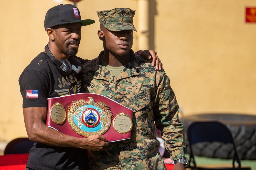 Jamel Herring MCRD visit