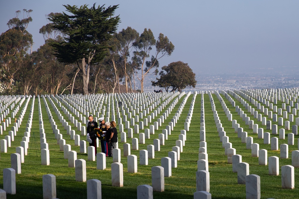 SgtMaj Leland D. Crawford Wreath Laying Ceremony