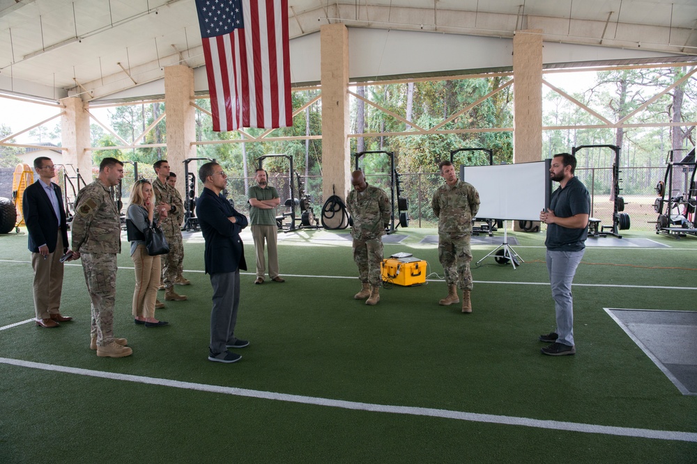 U.S. Rep. Anthony Brown visits AFSOC