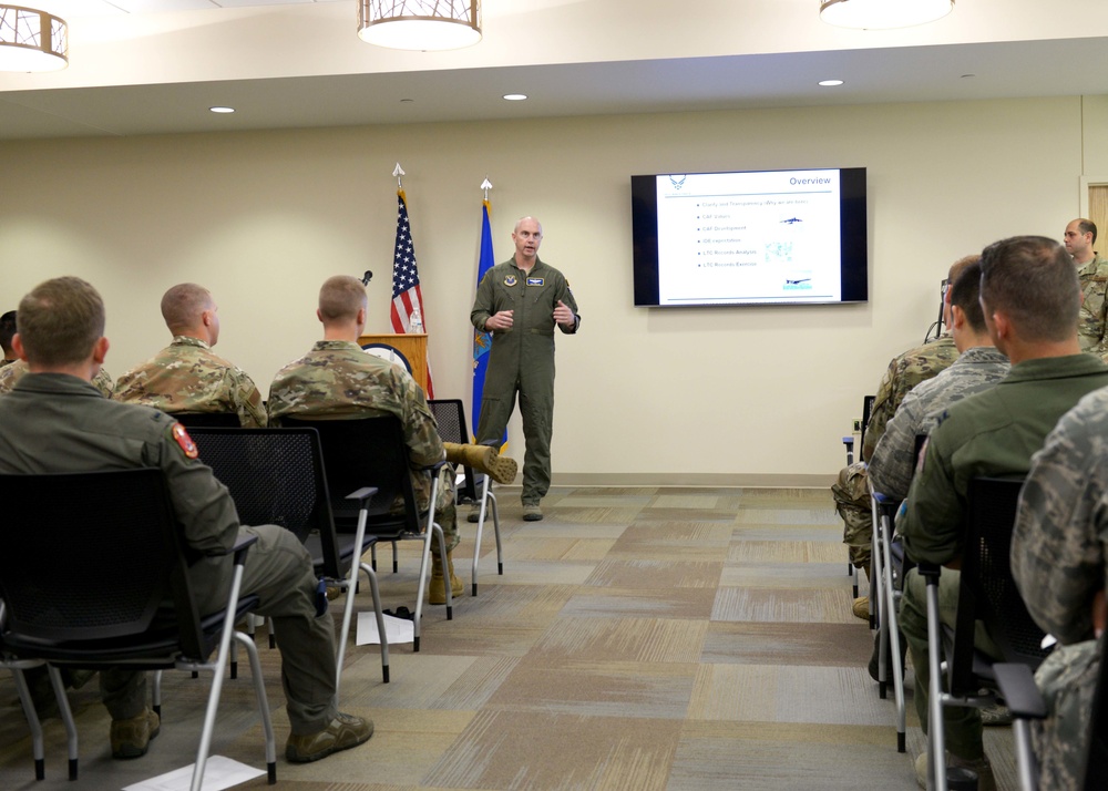 Col. Collins visits Team Minot