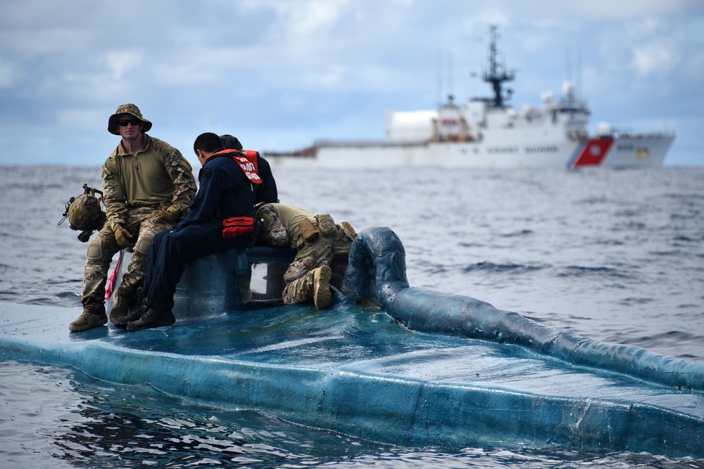 Coast Guard intercepts suspected narcotic-trafficking semi-submersible vessel