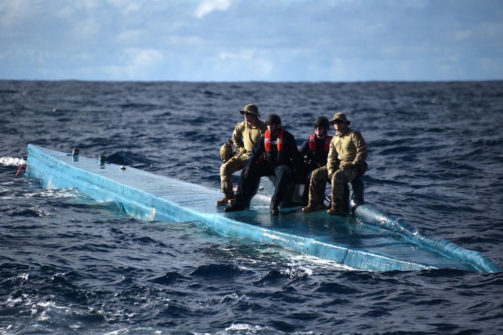 Coast Guard intercepts suspected narcotic-trafficking semi-submersible vessel