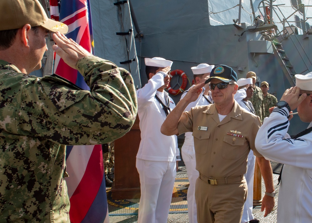 Vice Adm. Richard Brown, Commander, Naval Surface Force, U.S. Pacific Fleet, visits Hawaii