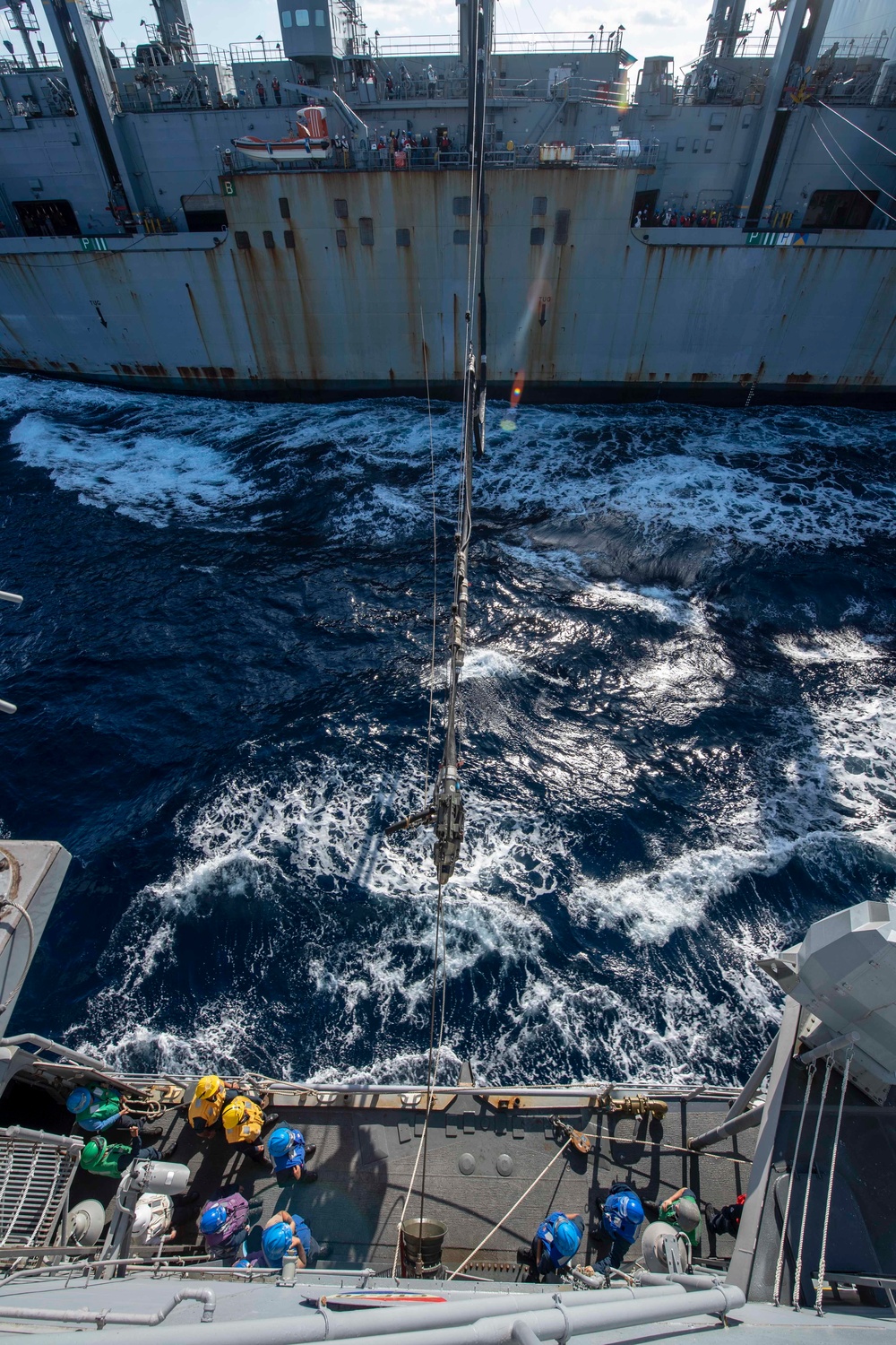 USS Antietam Conducts Replenishment-at-sea