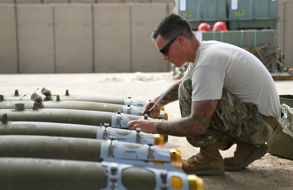 AMMO assembles munitions at Chabelley Airfield, Djibouti