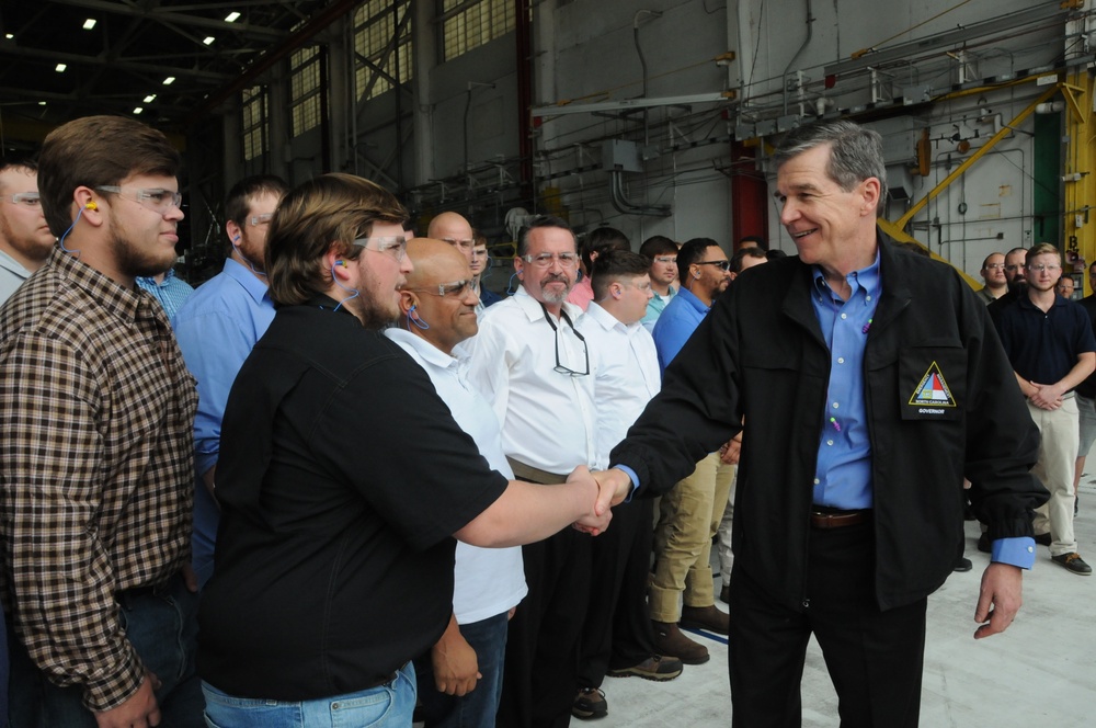 North Carolina governor meets FRCE apprentices
