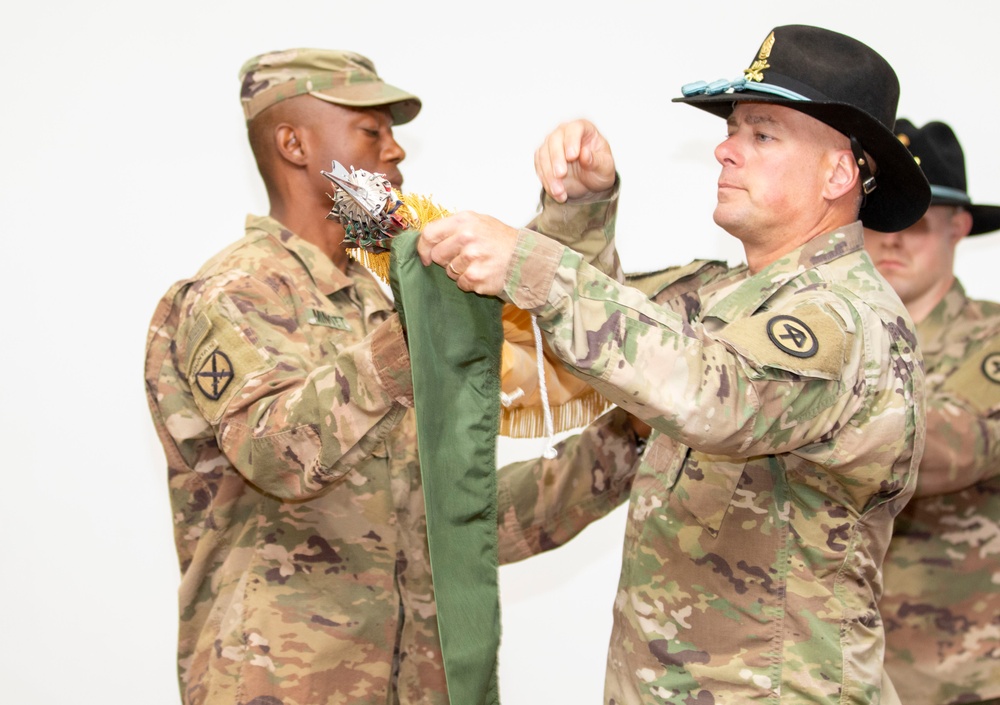National Guard cavalry Troopers transfer authority in Jordan