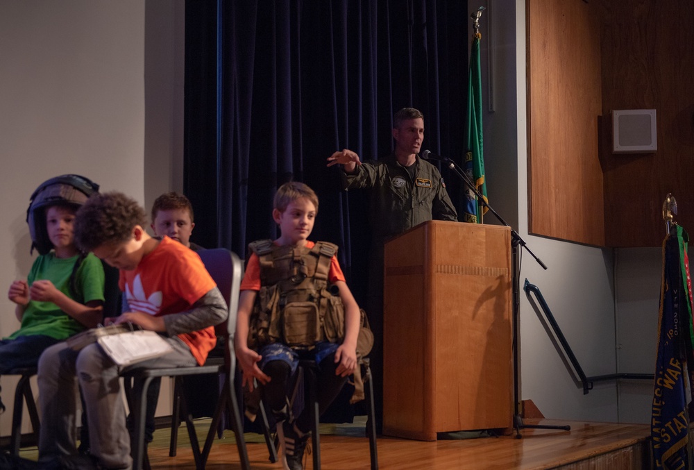 NAVMAG Indian Island CO Speaks at Chimacum Elementary School Veterans Day Assembly
