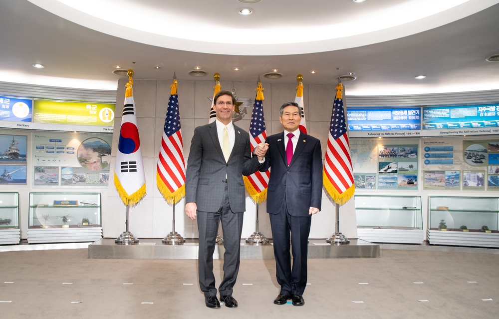 SecDef Esper and Minister Jeong Kyeong-doo Meet at Security Consultative Meeting in Seoul
