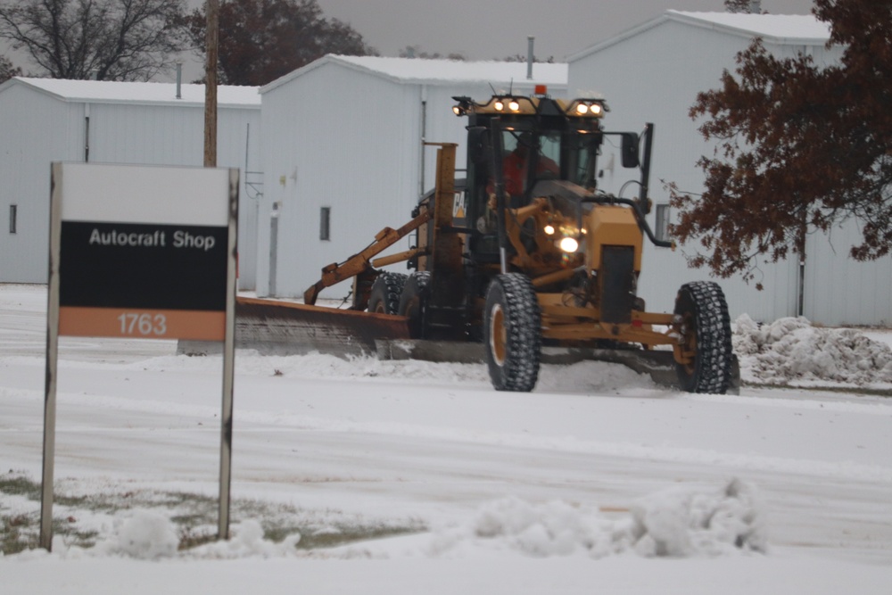 Snow Removal Operations at Fort McCoy