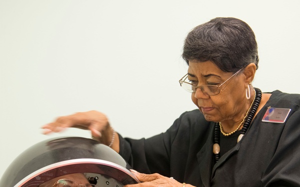 Lucy Richardson started working in the Randolph Air Force Base beauty salon 50 years ago and overcame prejudices of the time.