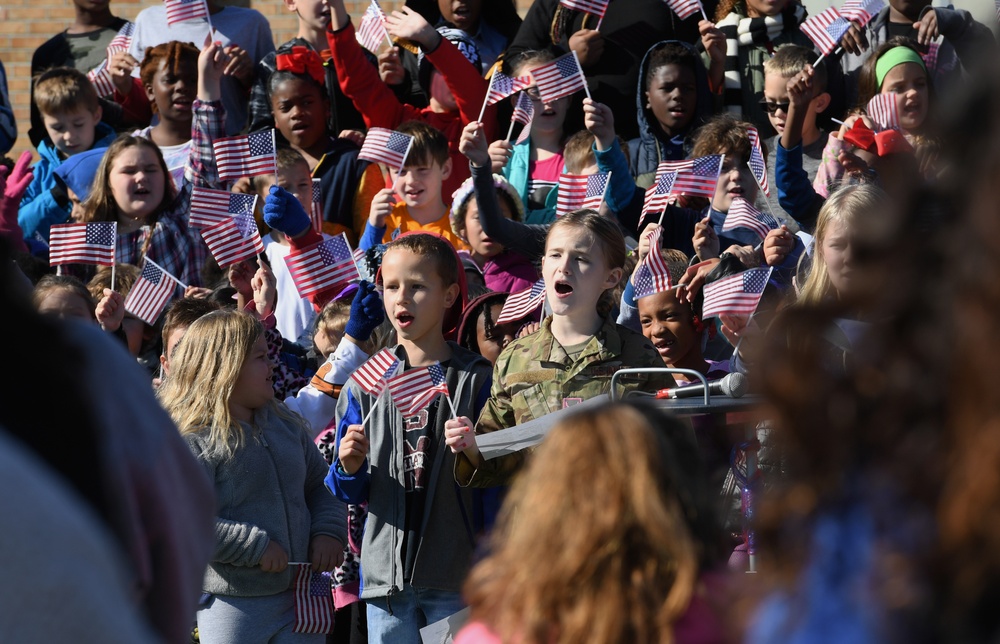 Local elementary school honors veterans