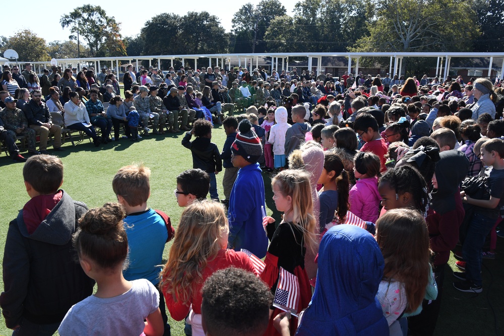 Local elementary school honors veterans